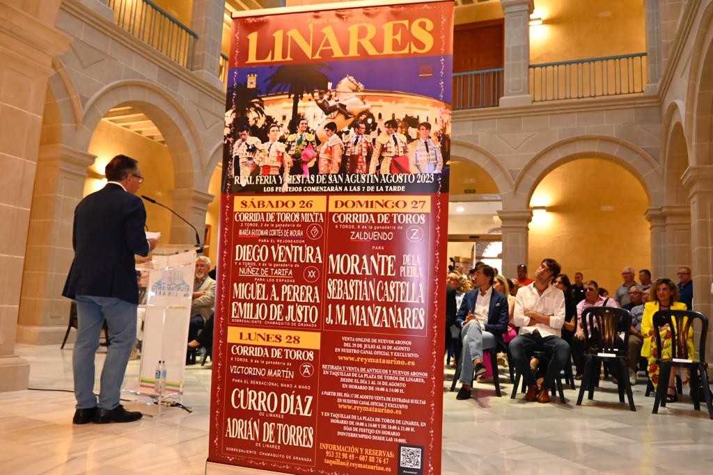 Presentación del cartel de la Feria taurina de Linares 2023