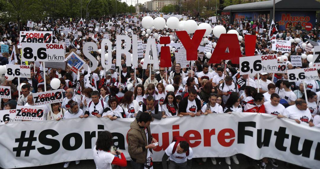 Soria Ya en la manifestación de Madrid