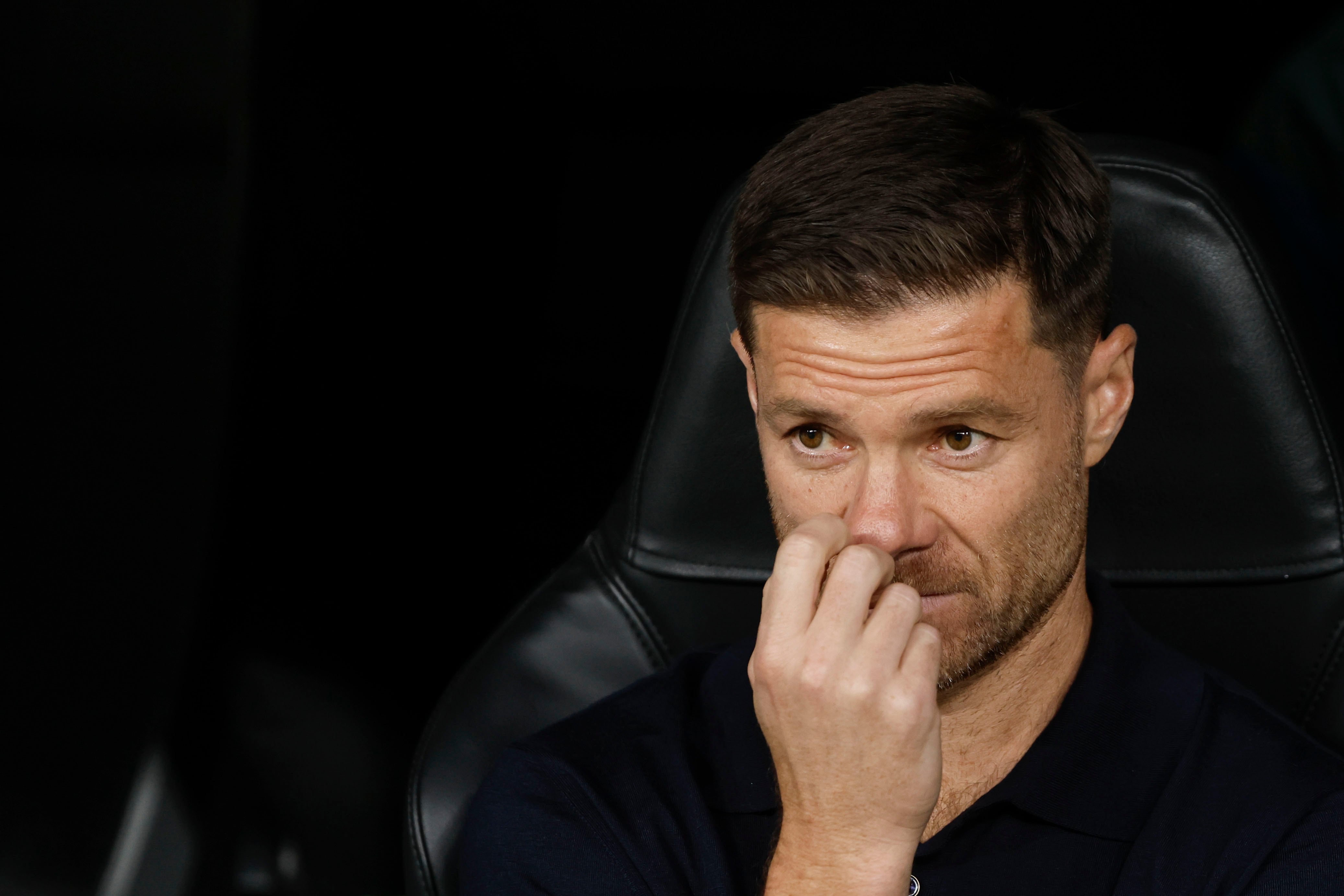 El entrenador del Real Madrid, Xabi Alonso, antes del partido de Champions ante el Olympique de Marsella
