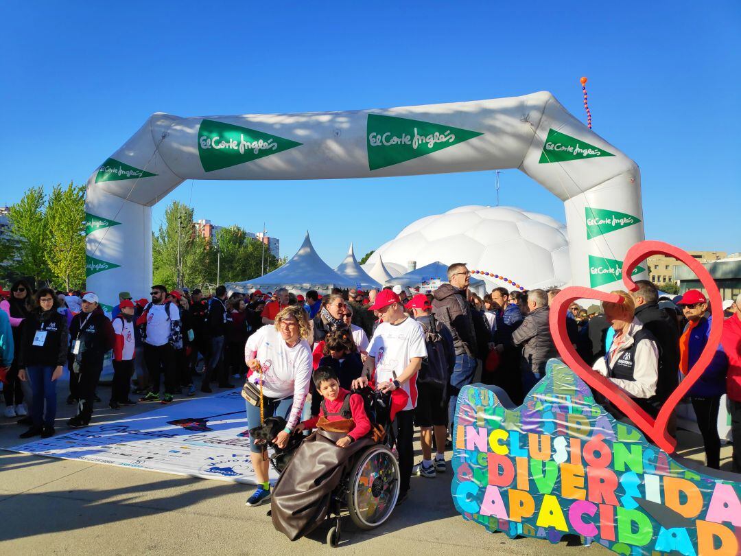 Los participantes antes de la salida 