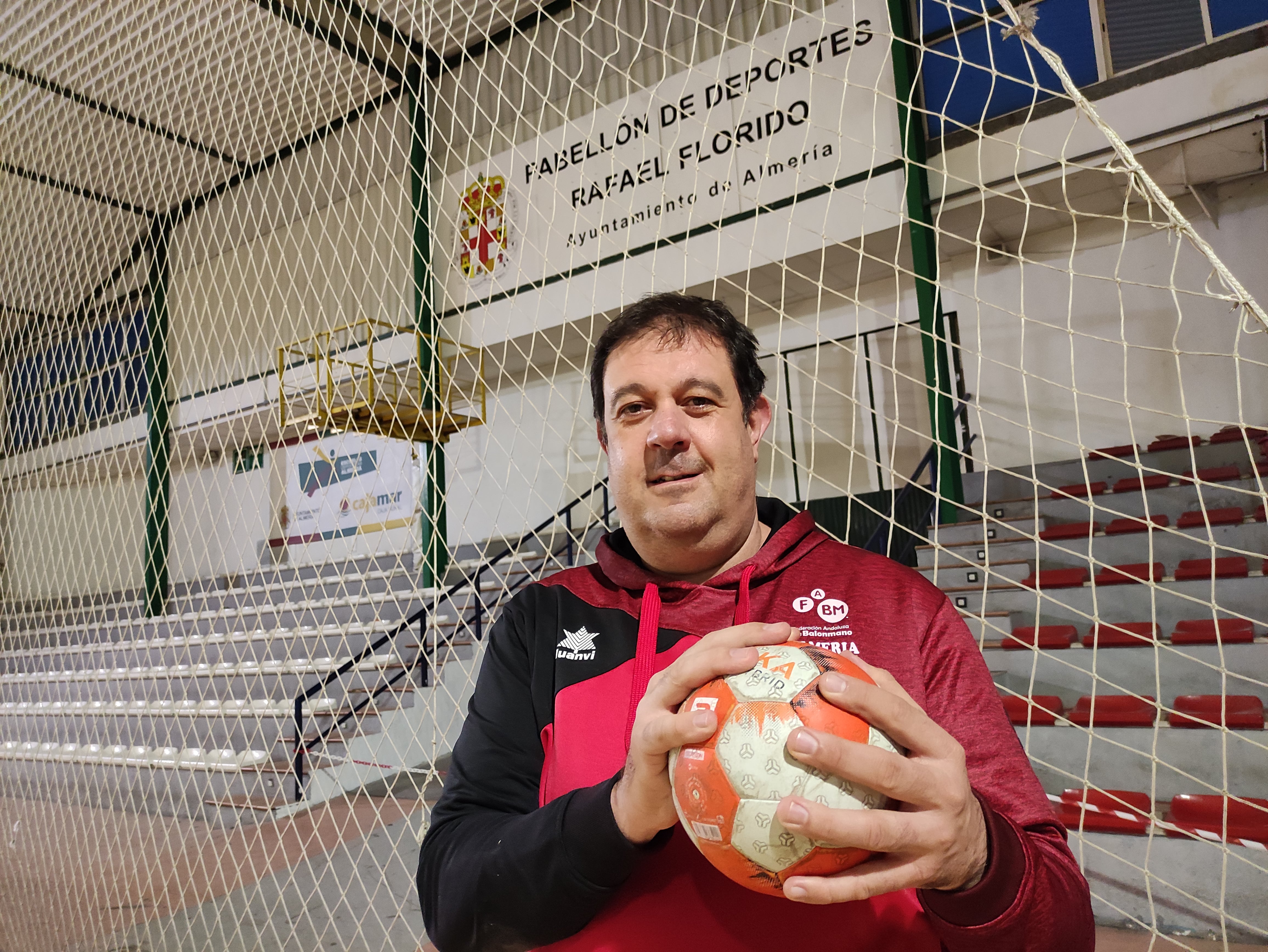 Miguel Ángel Florido, en el Pabellón Rafael Florido