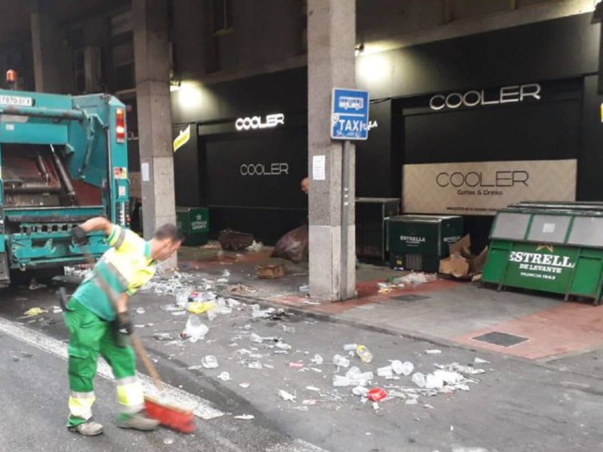Limpieza recoge un 5% más de basura en Fiestas que el año pasado