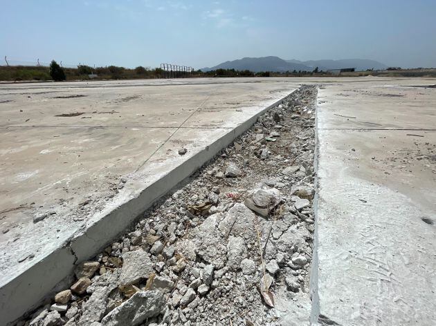Solar donde se ejecutan las obras del autocine