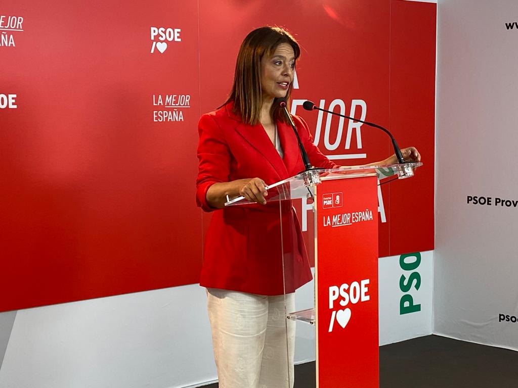 Pilar Zamora en rueda de prensa valorando el pacto PP-VOX en el Ayuntamiento de Ciudad Real