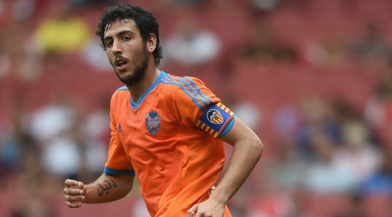 Parejo, durante un partido con el Valencia