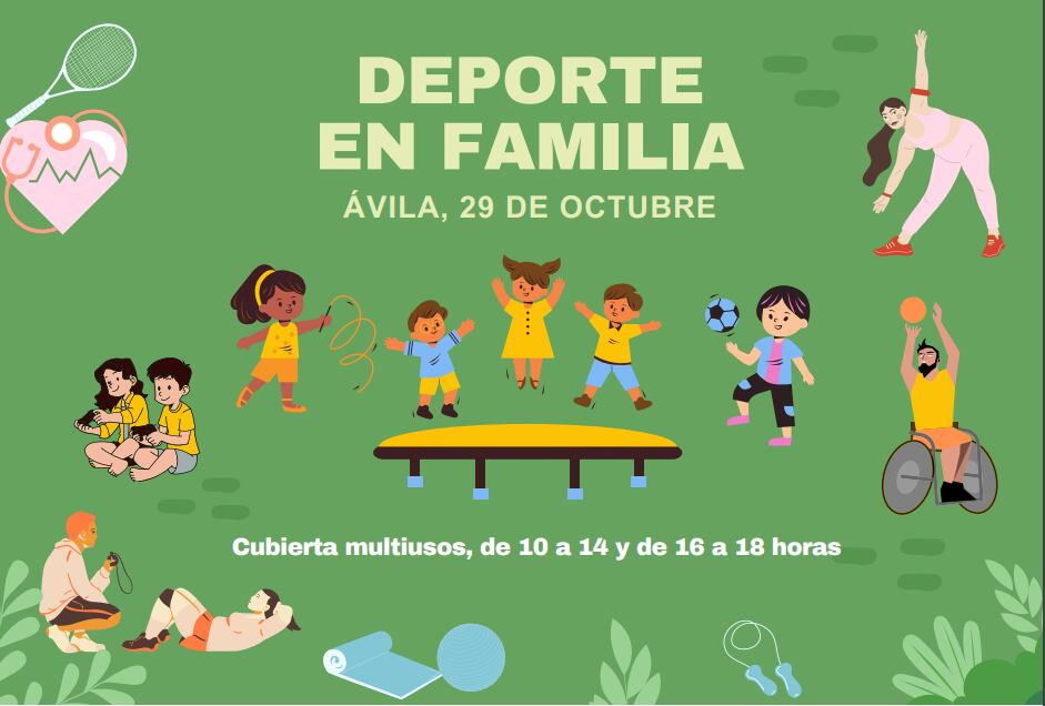 La actividad 'Deporte en familia' está organizada por la Asociación de Federaciones Deportivas de Castilla y León