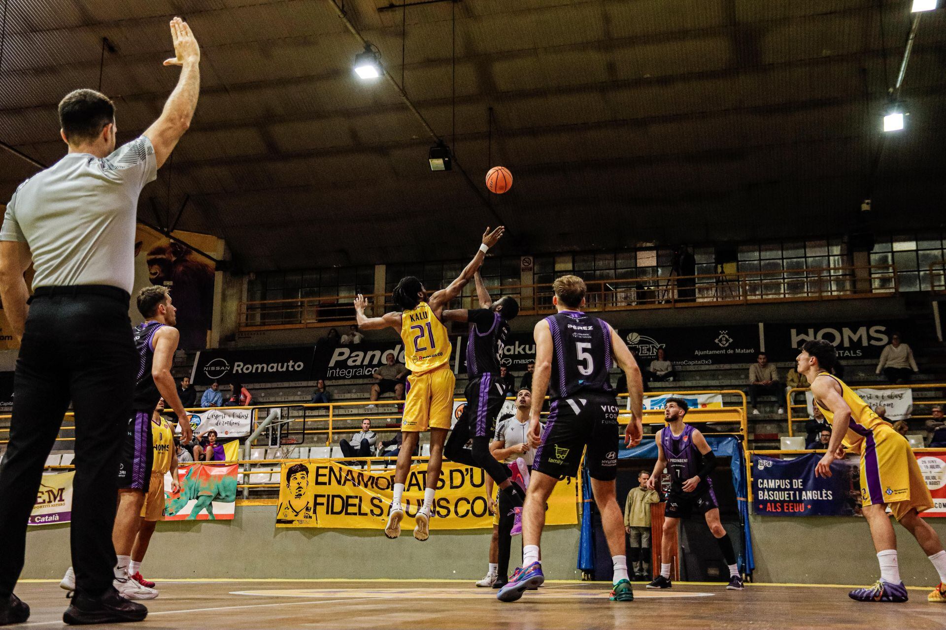 El UPB Gandia en su último prtido contra el UE Mataró / UPB Gandia