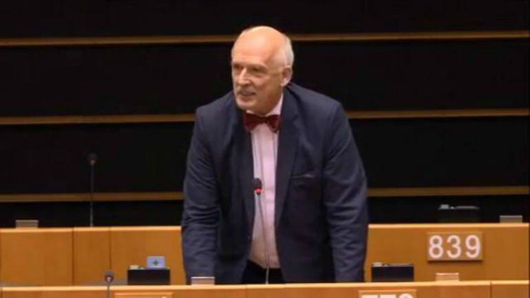 El eurodiputado polaco Janusz Korwin-Mikke.