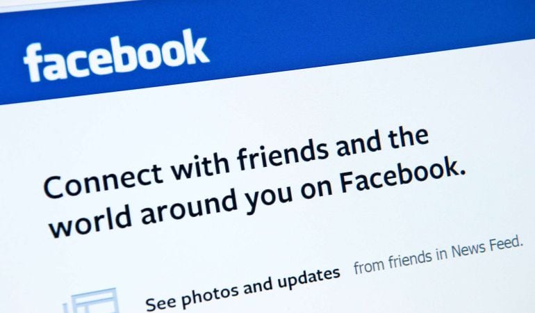 Página de inicio de Facebook.