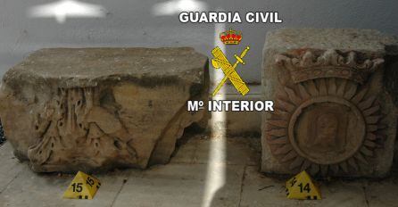 M&aacute;s piezas recuperadas por la Guardia Civil en Meng&iacute;bar.