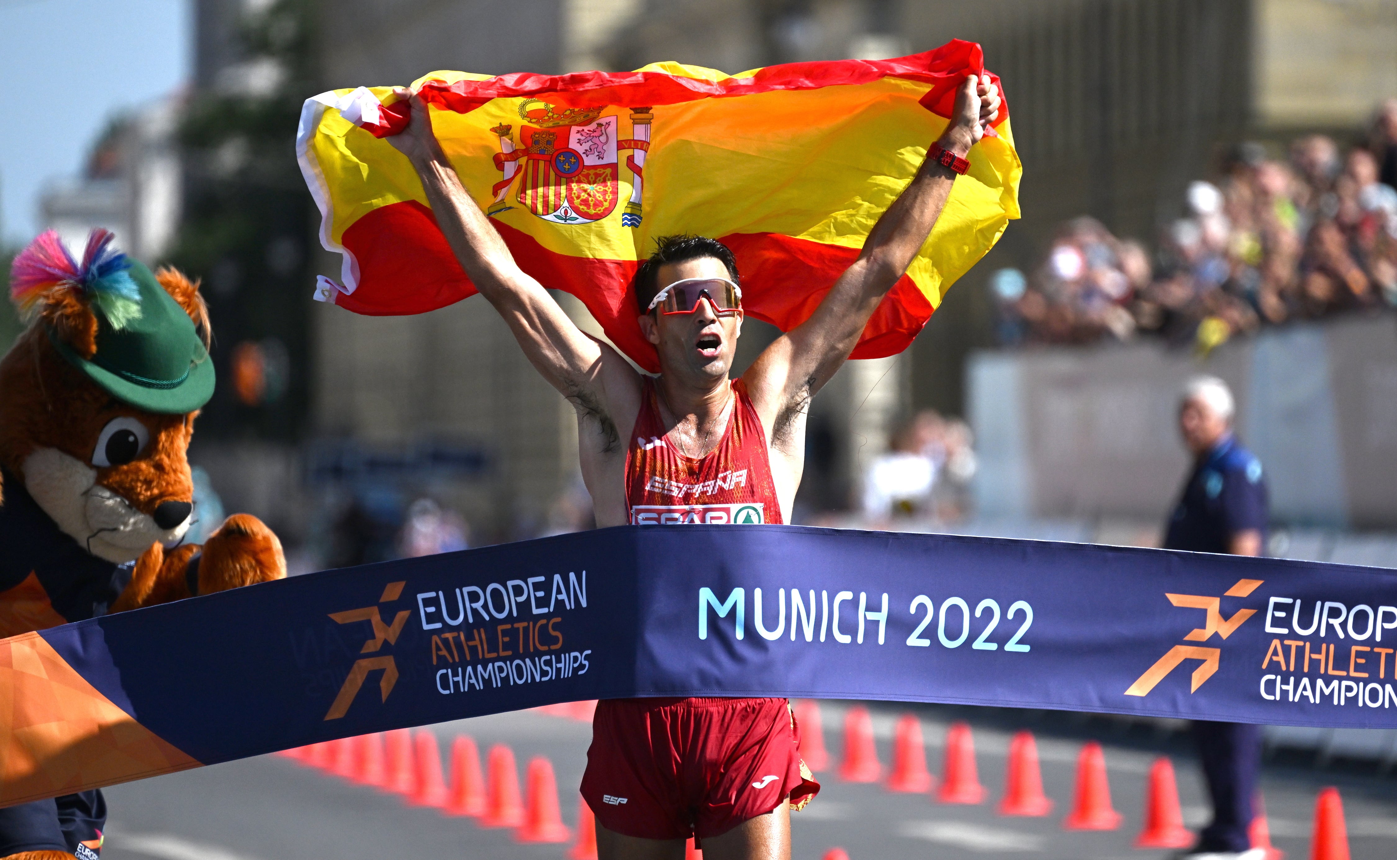 Miguel Ángel López, campeón de Europa de los 35 kilómetros marcha.