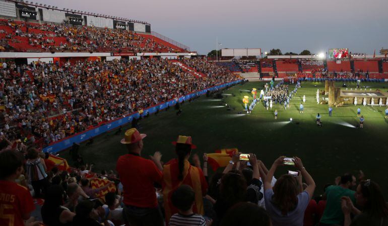 Moment de la cerimònia d'inauguració. 