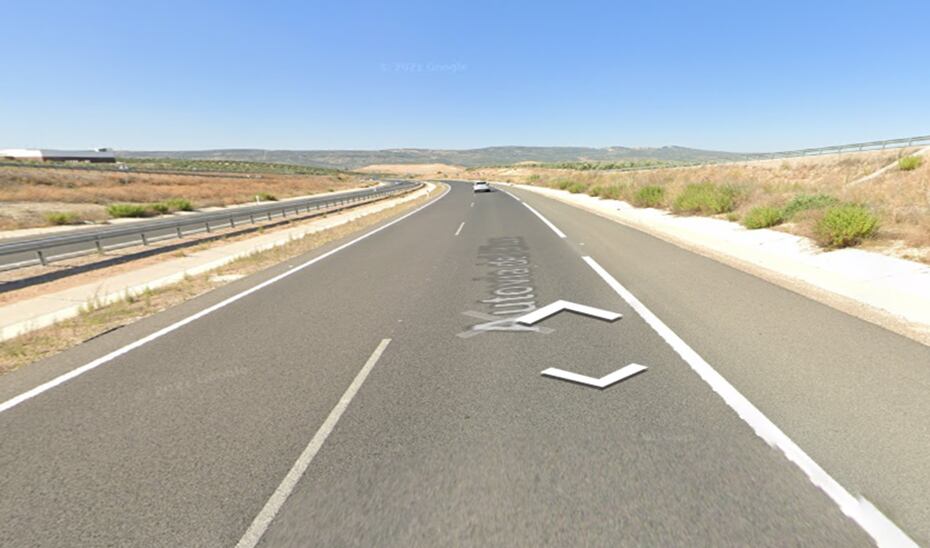 Autovía A-316 a la altura del Puente del Obispo.