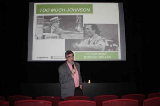 El director de la Filmoteca de Cataluña, Esteve Riambau, presenta el filme inédito de Orson Welles