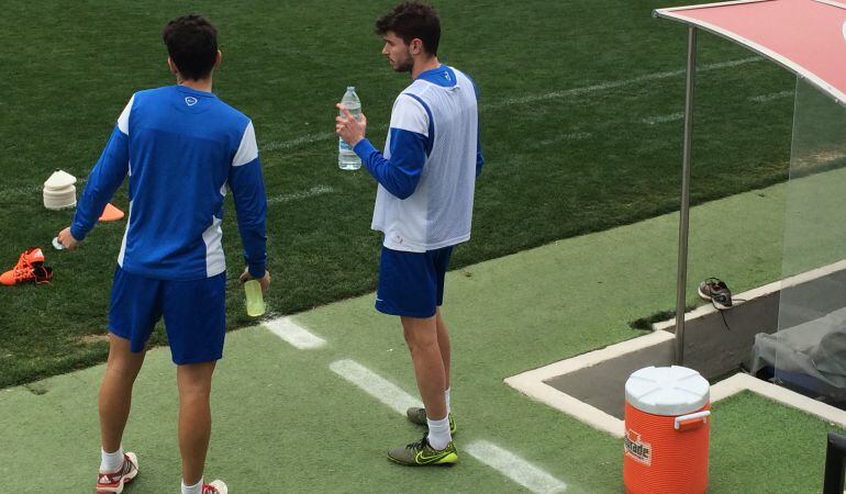 Albert Vivancos en un entrenamiento de la semana