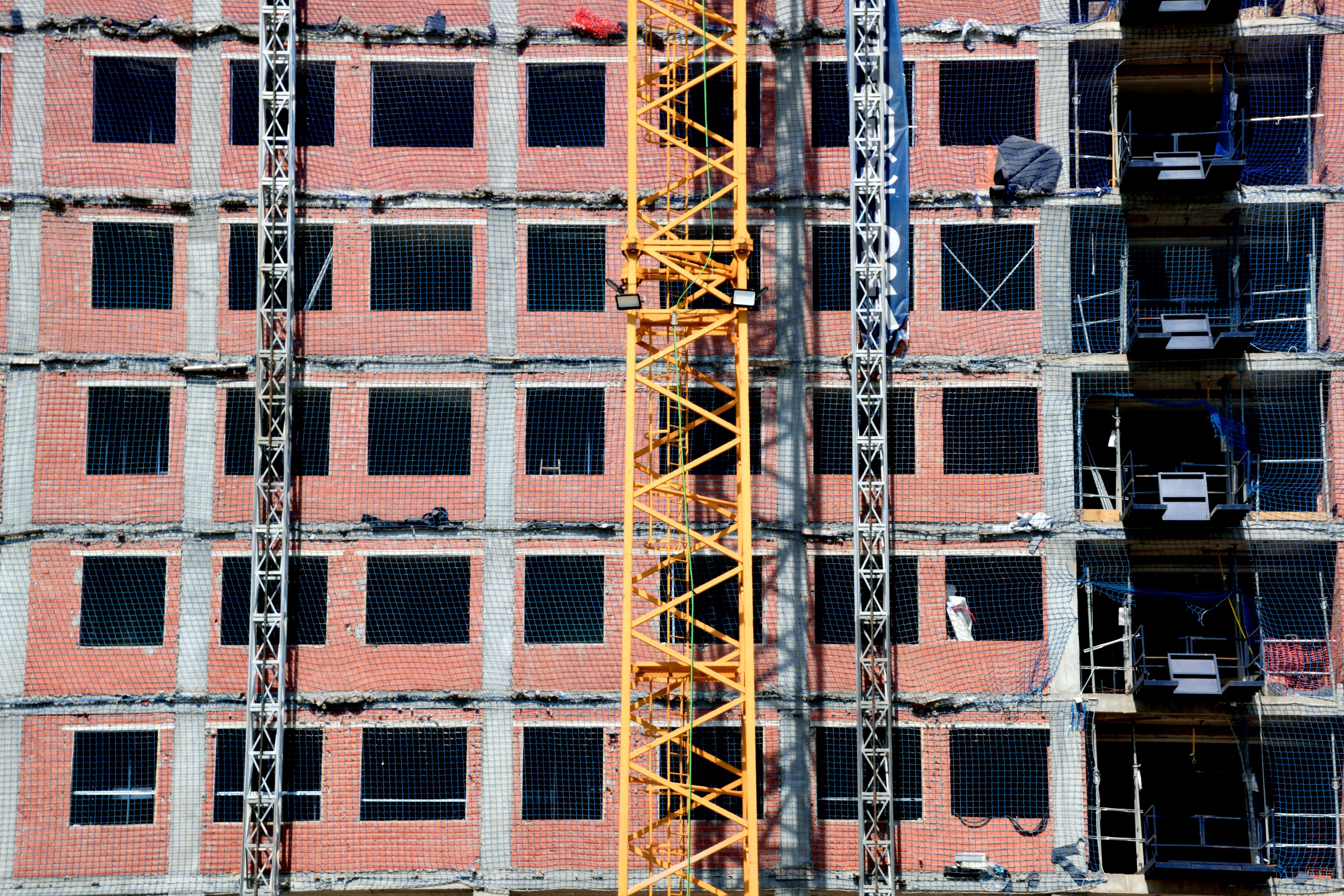 Edificio en construcción en una imagen de archivo.