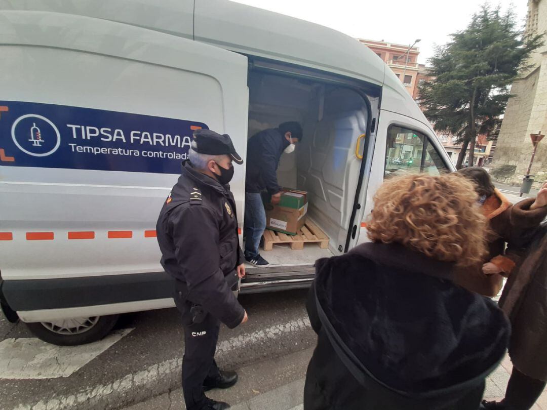 Llegada de las vacunas a Palencia