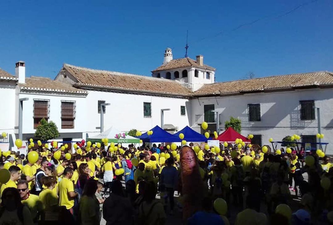 Marcha contra el cáncer infantil en Las Gabias (Granada)