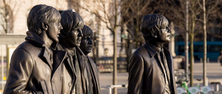 Nueva estatua de homenaje a The Beatles en Liverpool