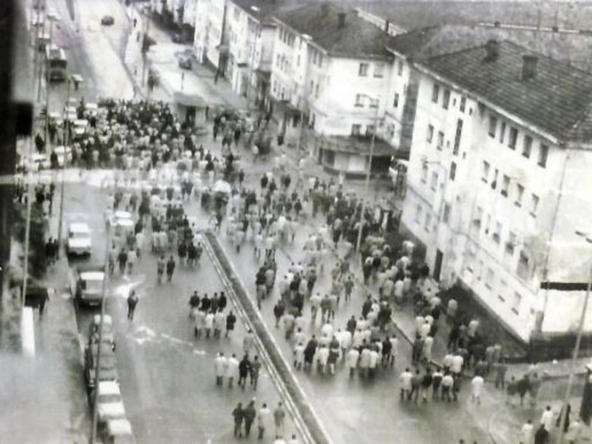 Protestas del 10 de marzo de 1972 en Ferrol (foto: Fundación 10 de marzo)