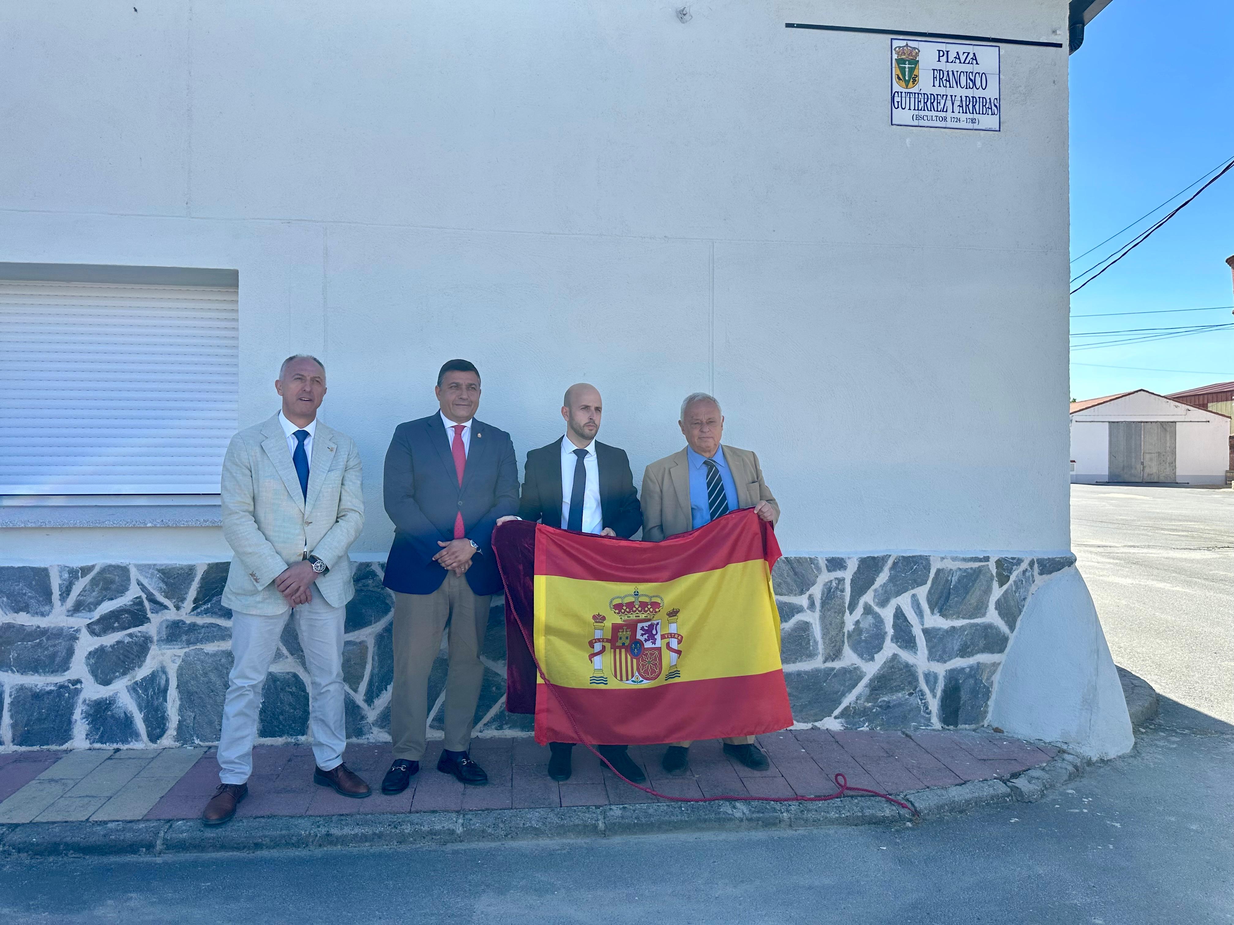 Inauguración escultura a Francisco Gutiérrez en San Vicente de Arévalo (Ávila)