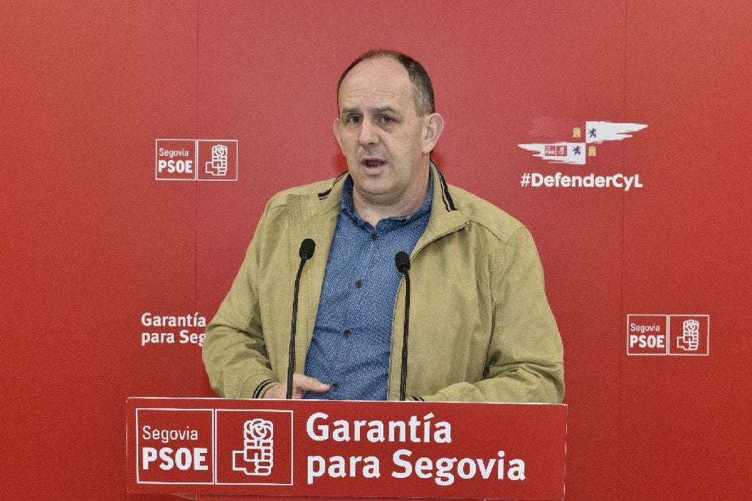 José Luis Aceves, secretario general del PSOE de Segovia, en una imagen de archivo