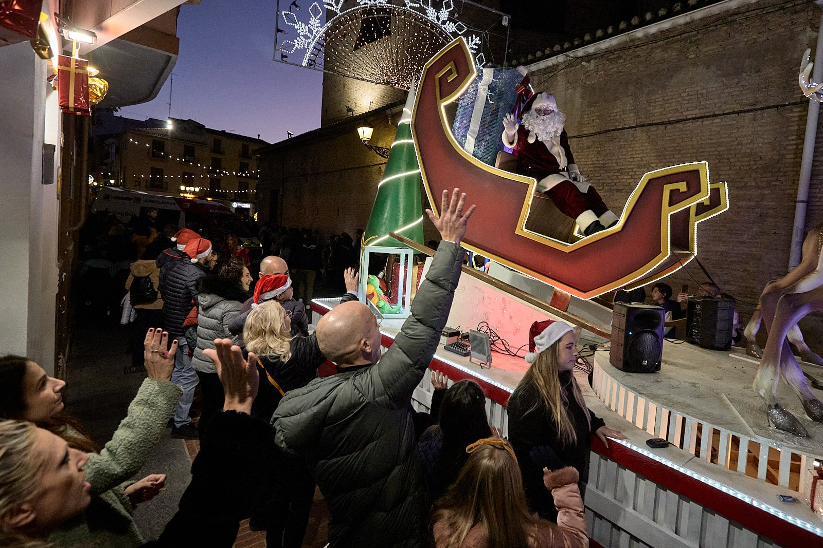 Cabalgata de Papá Noel en Gandia