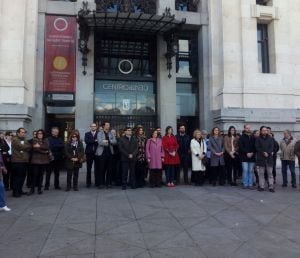 Minuto de silencio en el Ayuntamiento de Madrid