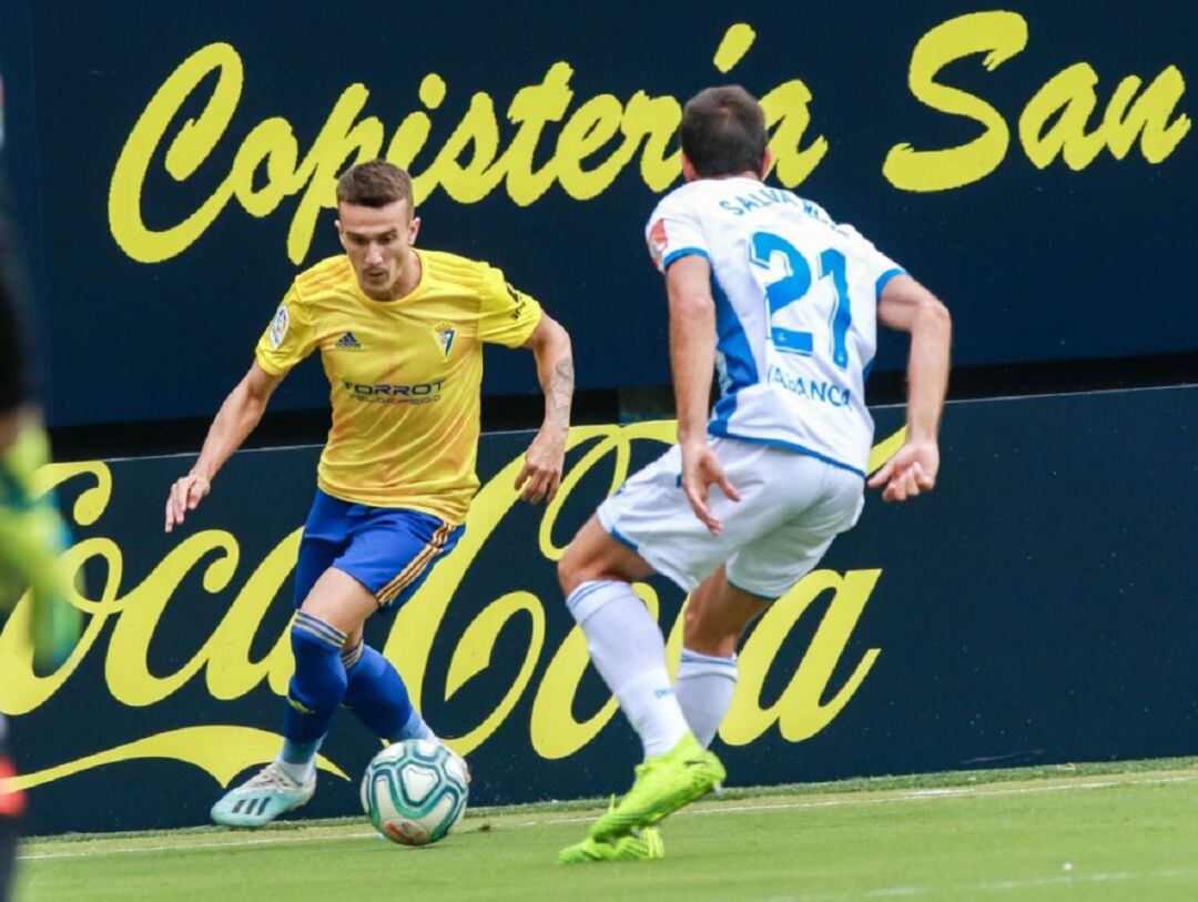 Salvi durante un partido en Carranza.