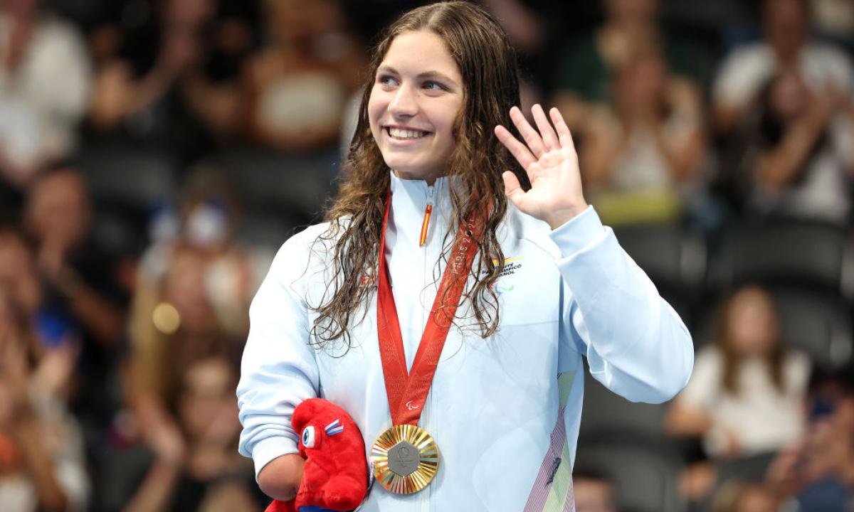 Anastasiya Dmytriv, con la medalla de bronce, está haciendo historia en París 2024.