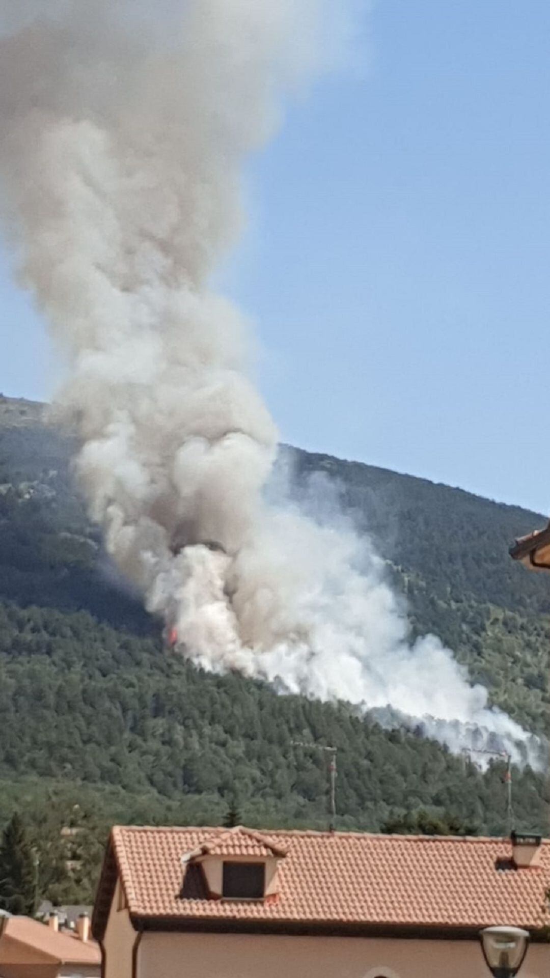 Incendio en el Real Sitio de San Ildefonso