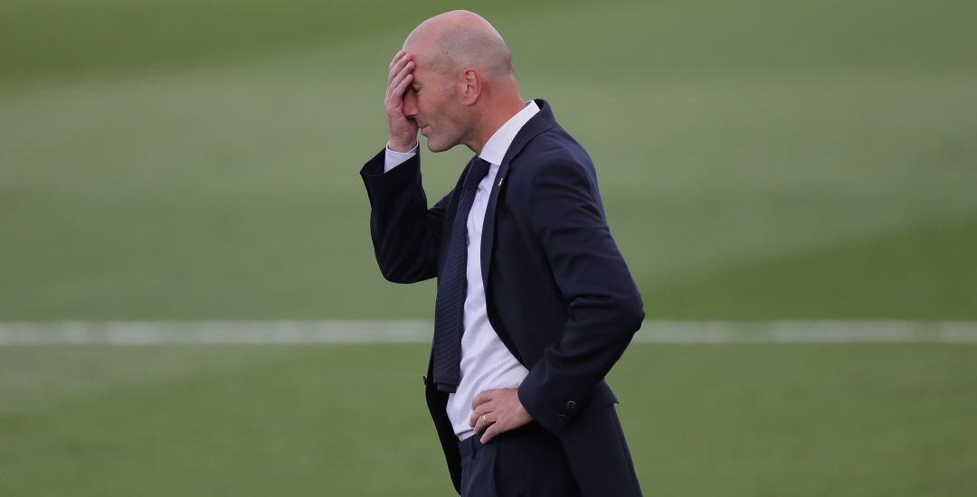 Zinedine Zidane, durante el partido ante el Eibar