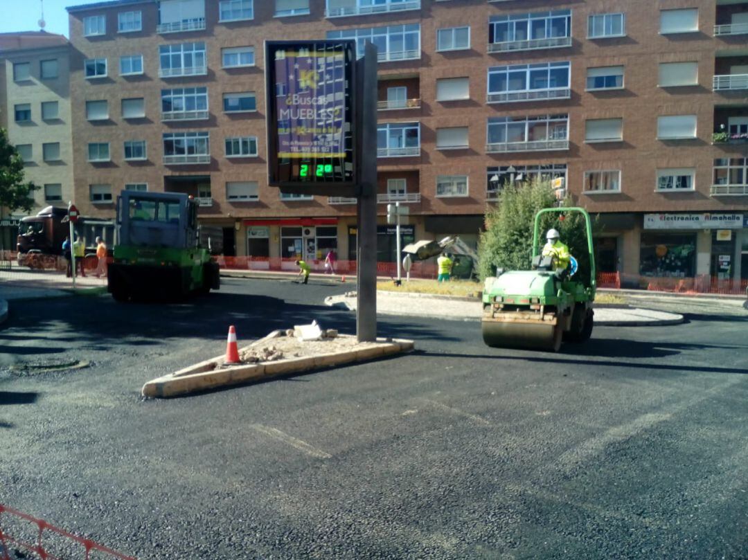 Obras en el Paseo de San Roque