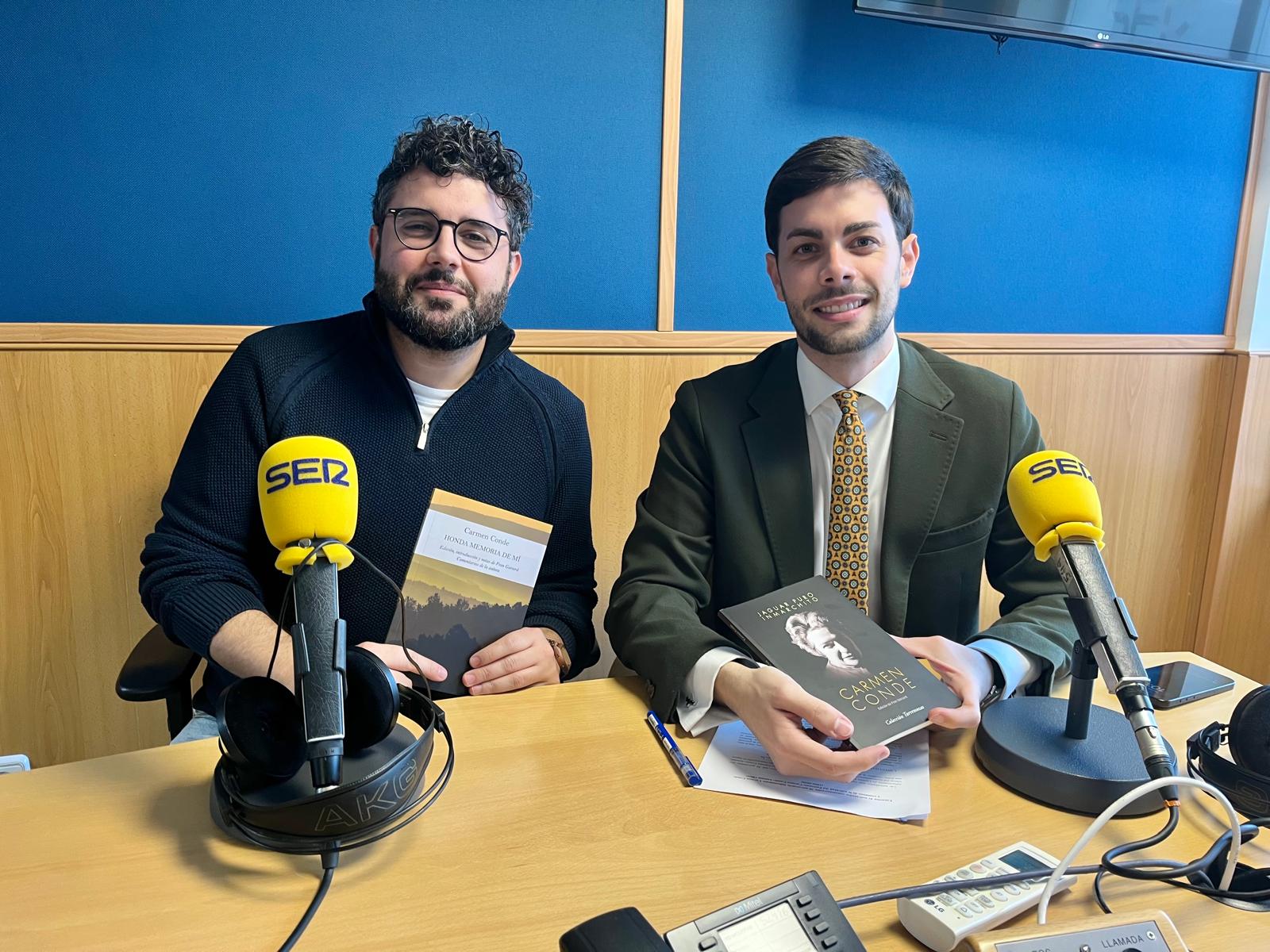 El director del Patronato Carmen Conde–Antonio Oliver, Fran Garcerá, y el concejal de Cultura y vicepresidente del Patronato, Nacho Jáudenes