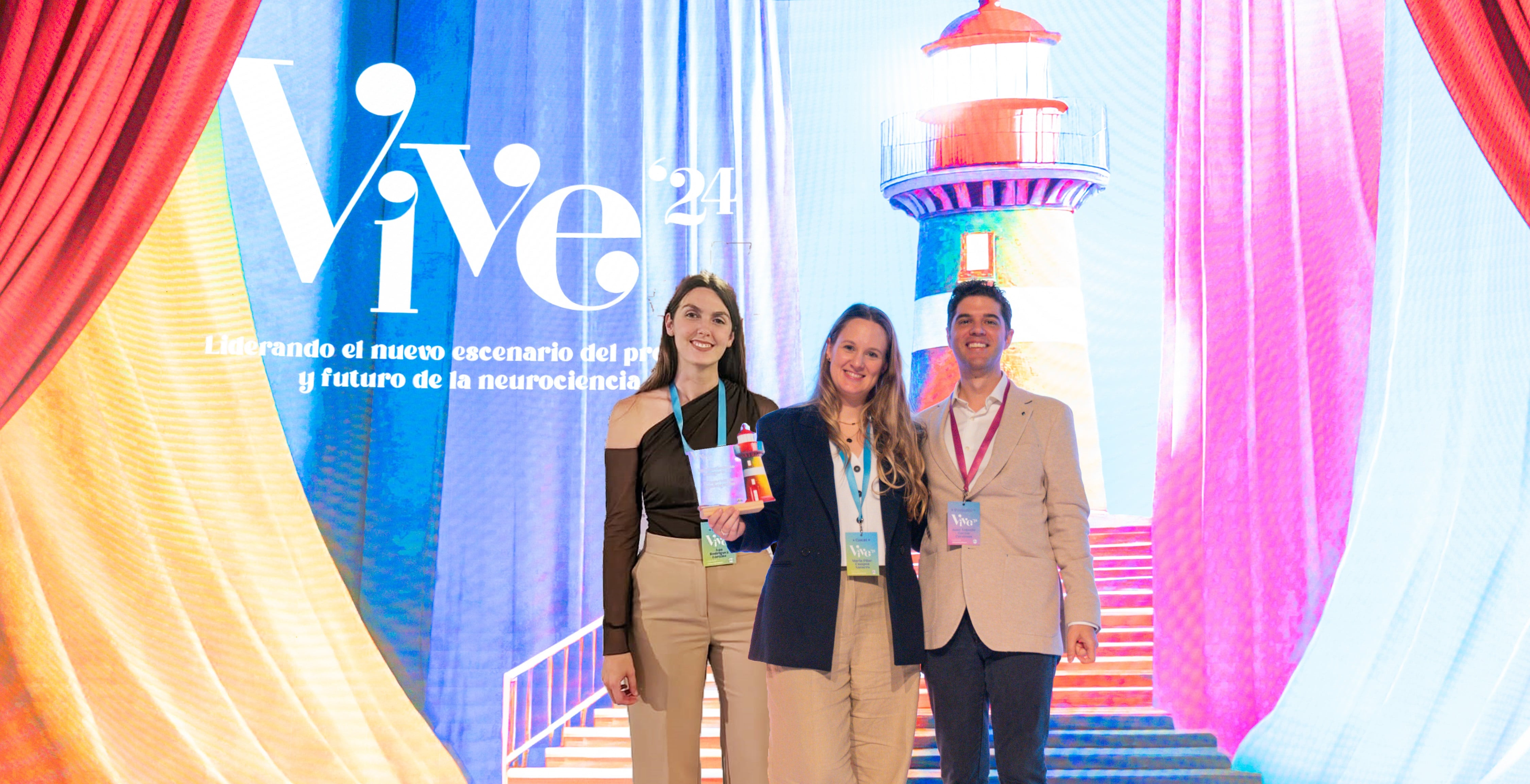 Los profesionales Juan Antonio García-Carmona, Pilar Campos Navarro y Ana Rodríguez Lorente presentaron el estudio depTesk en la Reunión Nacional Vive 2024.