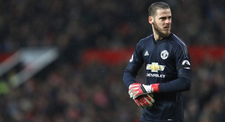 David de Gea during the match between Manchester United and Huddersfield Town 