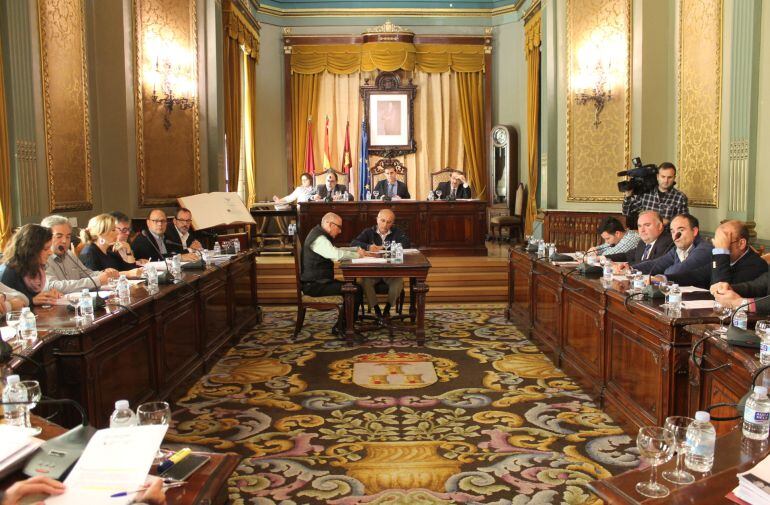 Uno de los momentos del pleno 