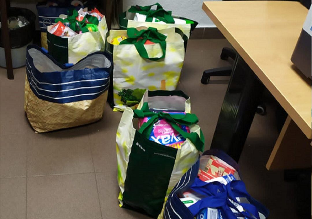 Imagen de los alimentos sustraídos.