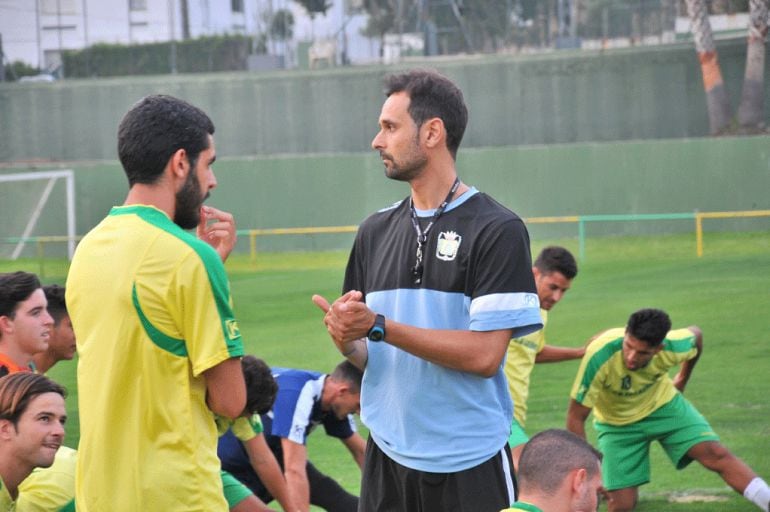 Johny durante la pretemporada.