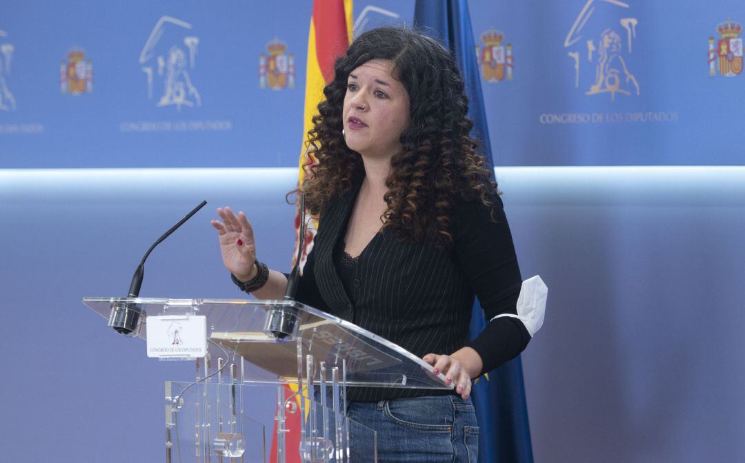 La portavoz adjunta de Unidas Podemos en el Congreso, Sofía Castañón