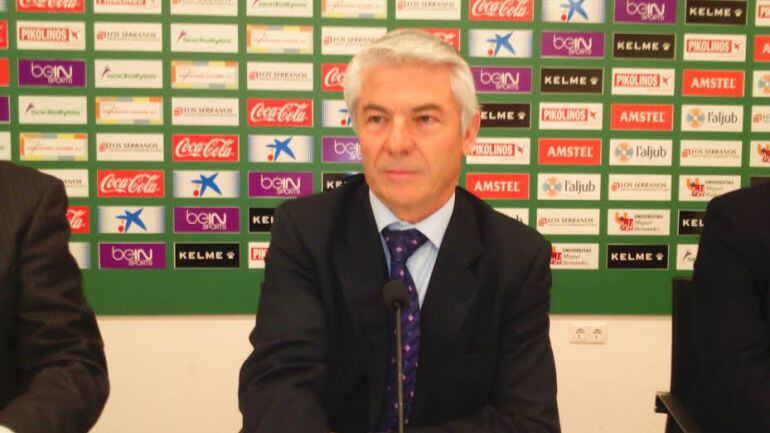 Juan Serrano, presidente del Elche C.F.