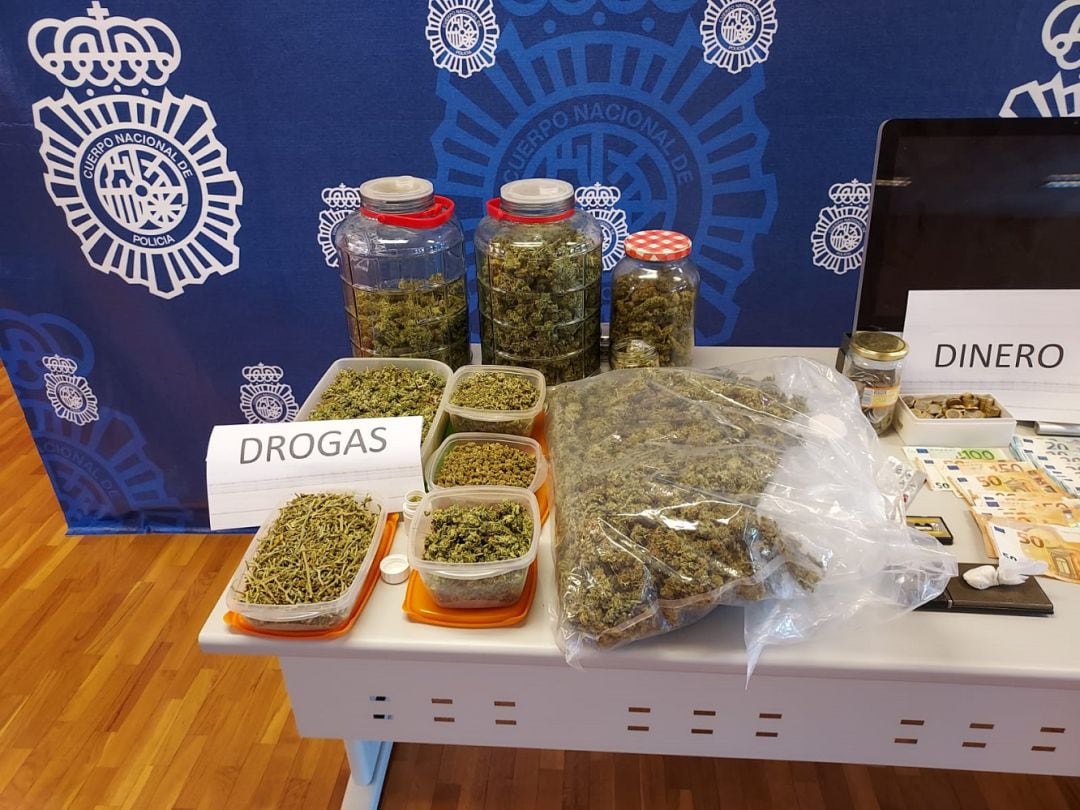 Droga que intervinieron los agentes de policia del &quot;narcopiso&quot; en Elche