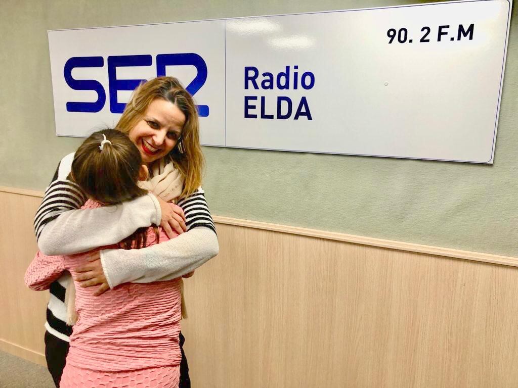 Mollá junto a Noelia en Radio Elda Cadena SER