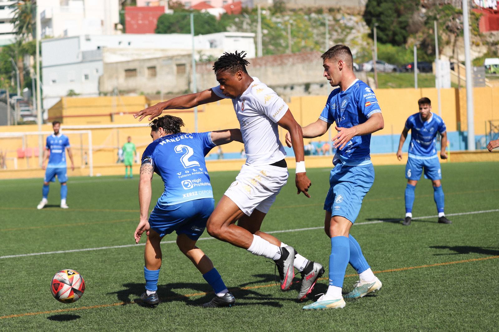 Imagen del partido disputado en Ceuta