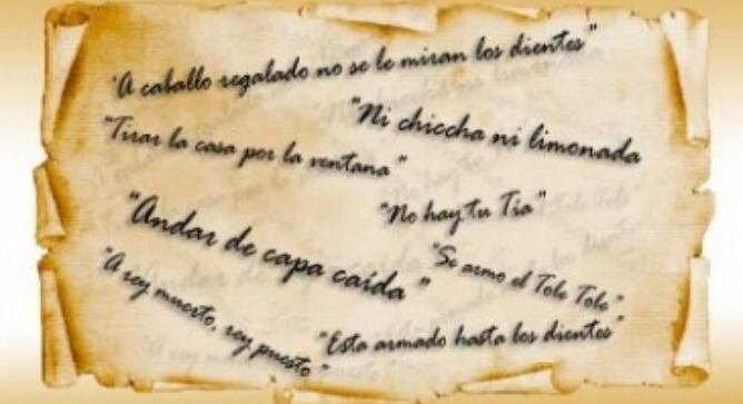 Dichos y expresiones titulares