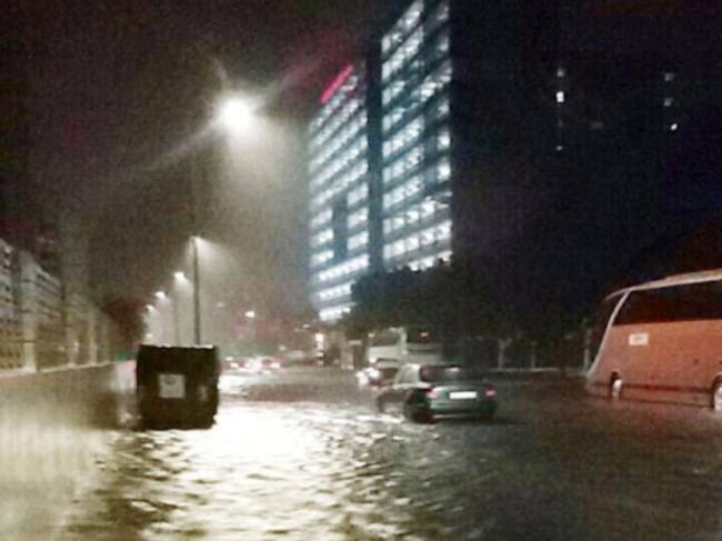 Una calle de Gandía esta noche