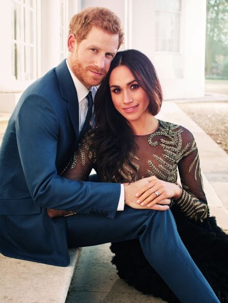 Fotografía oficial del compromiso del príncipe Enrique de Inglaterra y de la actriz estadounidense Meghan Markle.