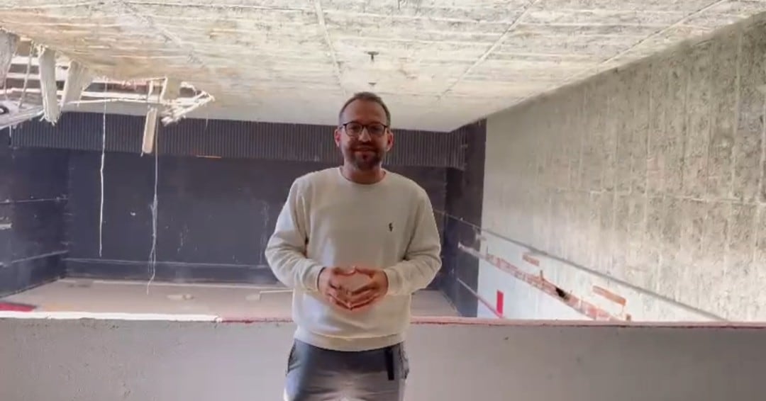 Avanzan los trabajos para convertir el antiguo auditorio de Barruelo en viviendas de alquiler social