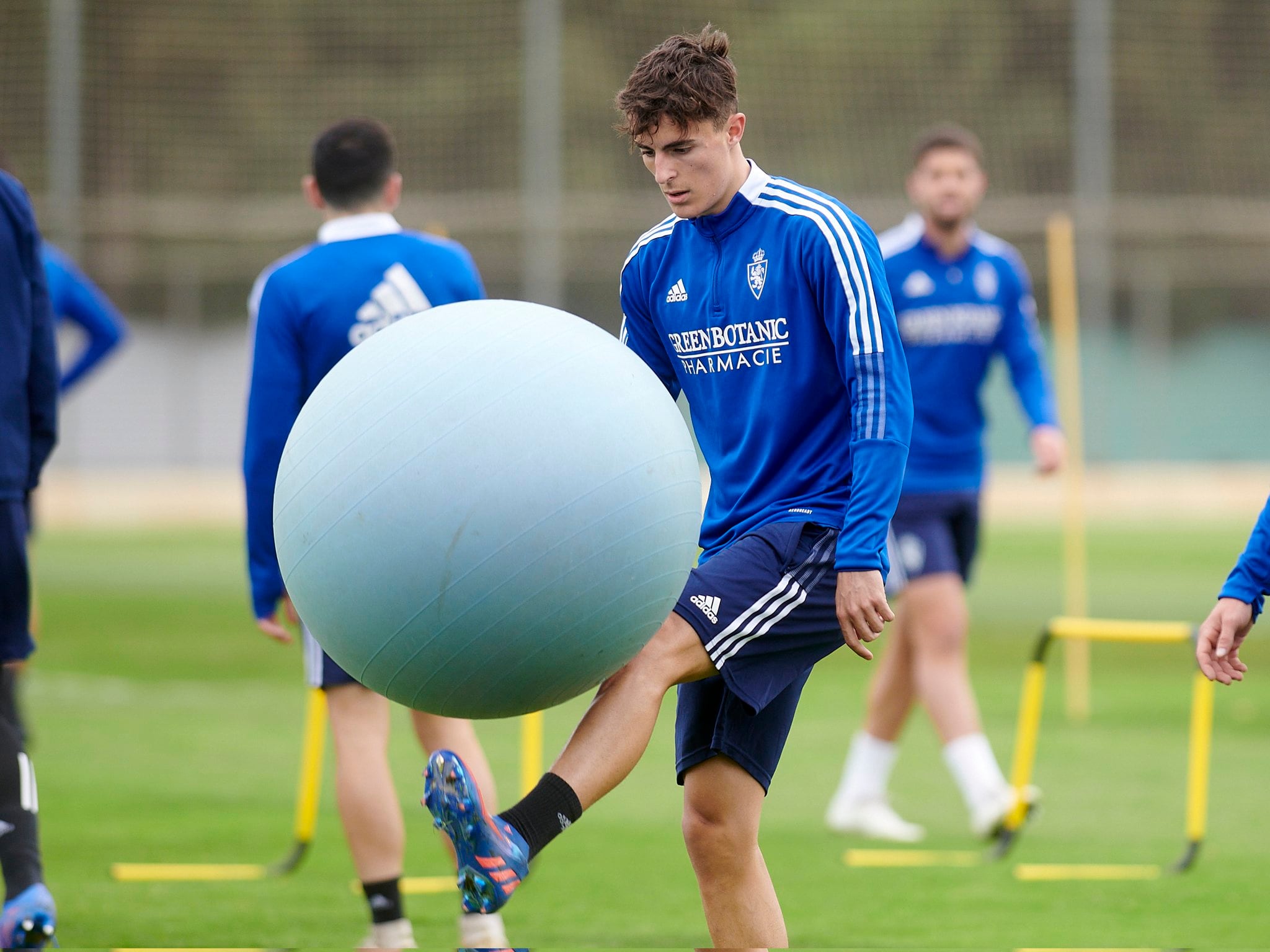 Alejandro Francés, en un entrenamiento en la Ciudad Deportiva