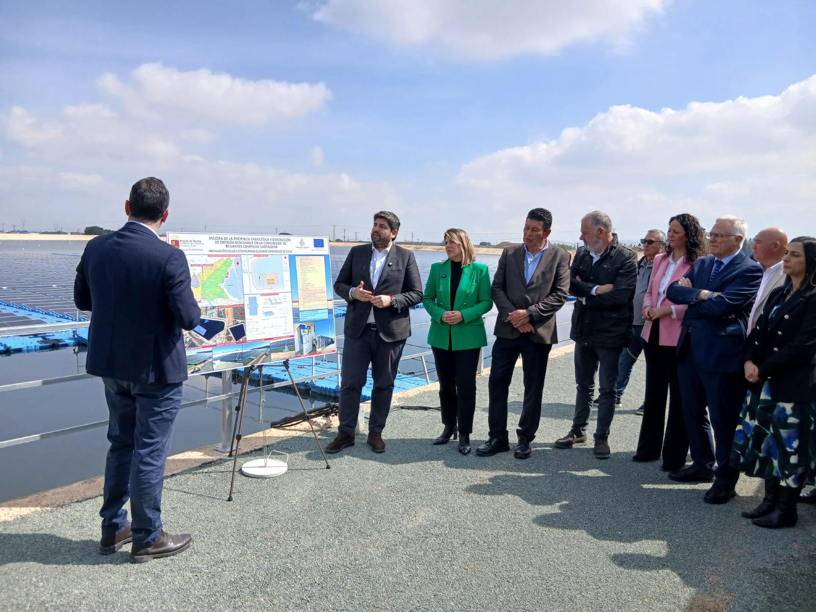 Inauguración de la estación fotovoltaica de la Comunidad de Regantes